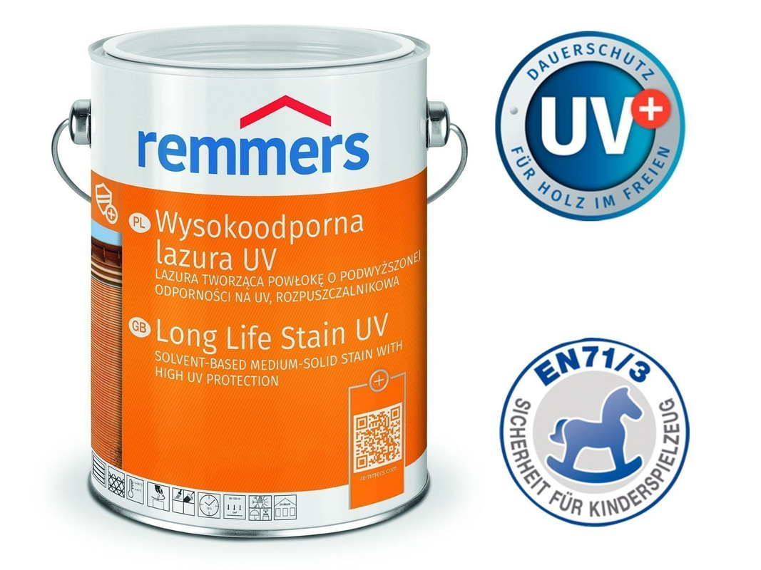 Dauerschutz-Lasur UV Remmers Pinia Modrzew 2,5 L
